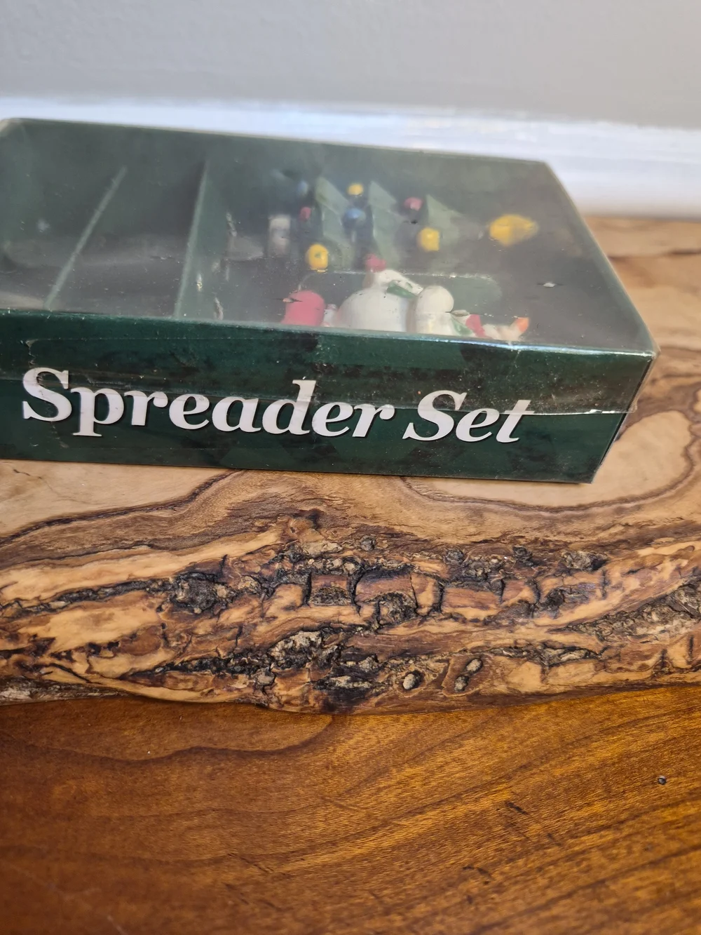 Festive Green Snowman & Tree Spreader Srt - Holiday Table Accent